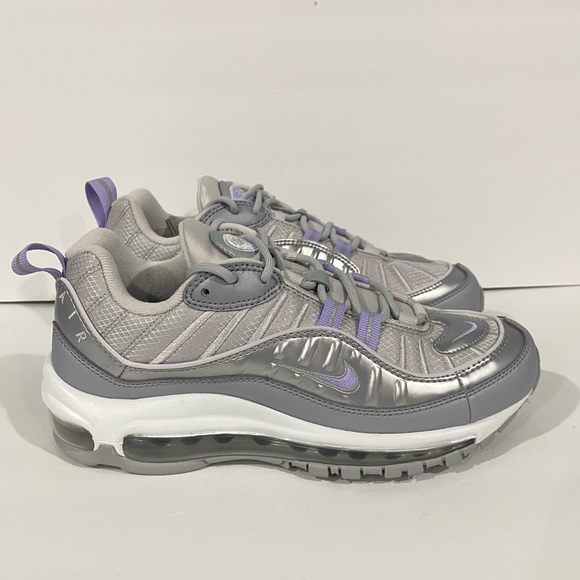 women's nike air max 98 metallic casual shoes